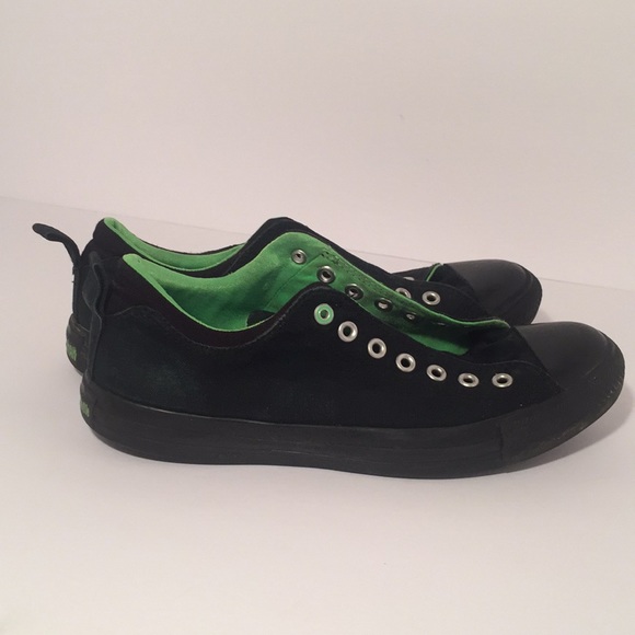 Converse Size 10 Men Lime Green and Black - Picture 3 of 7